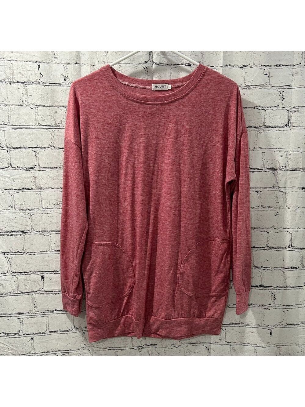 Ladies Hount long sleeved pocketed pull over Size S